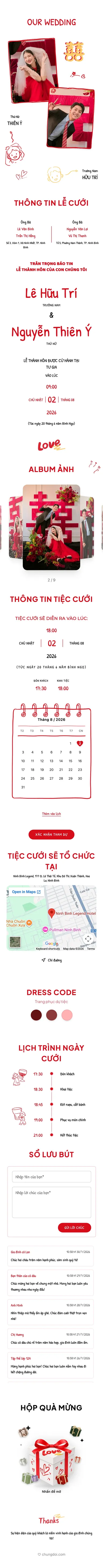 Top 10 Mẫu Thiệp Cưới Online Đẹp Nhất 2026